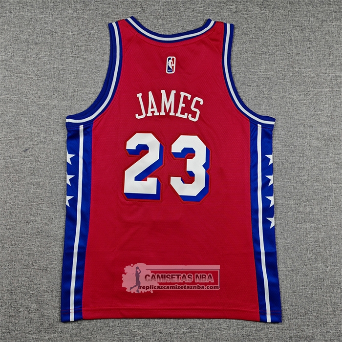 Camiseta Nino Philadelphia 76ers LeBron James NO 23 Statement 2025-26 Rojo